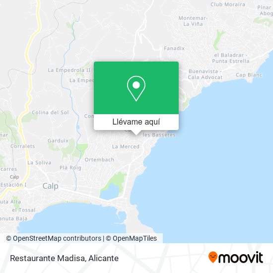Mapa Restaurante Madisa