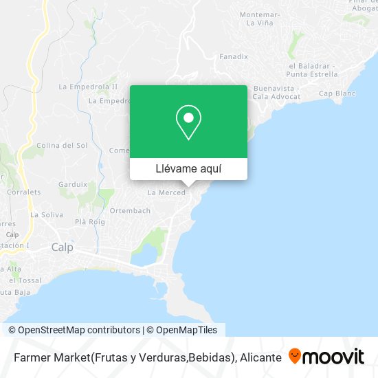Mapa Farmer Market(Frutas y Verduras,Bebidas)