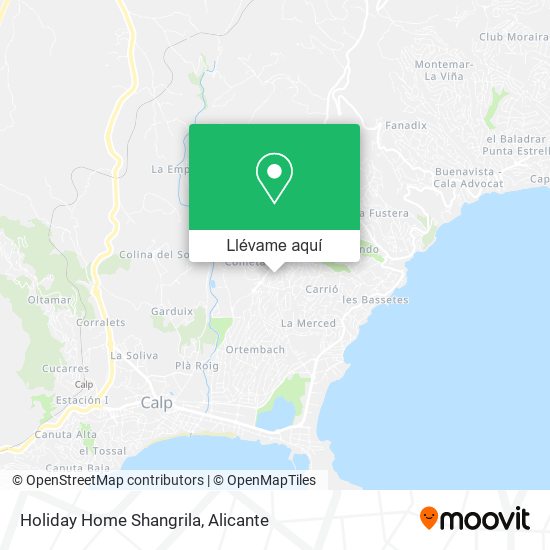Mapa Holiday Home Shangrila
