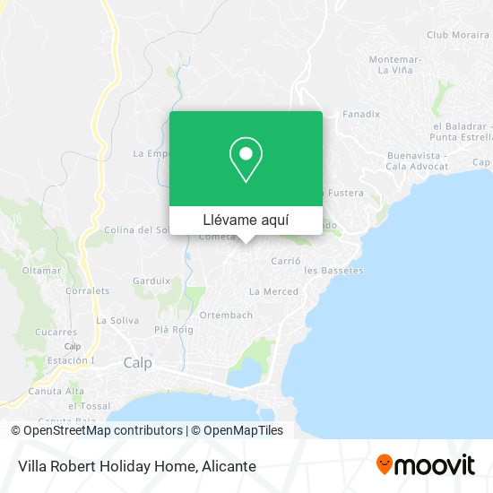 Mapa Villa Robert Holiday Home