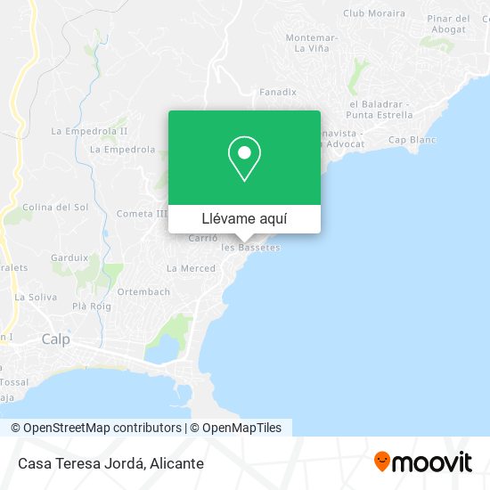 Mapa Casa Teresa Jordá