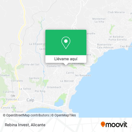 Mapa Rebina Invest
