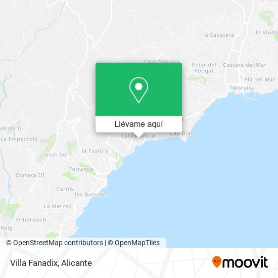 Mapa Villa Fanadix
