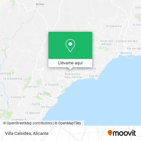 Mapa Villa Calsides