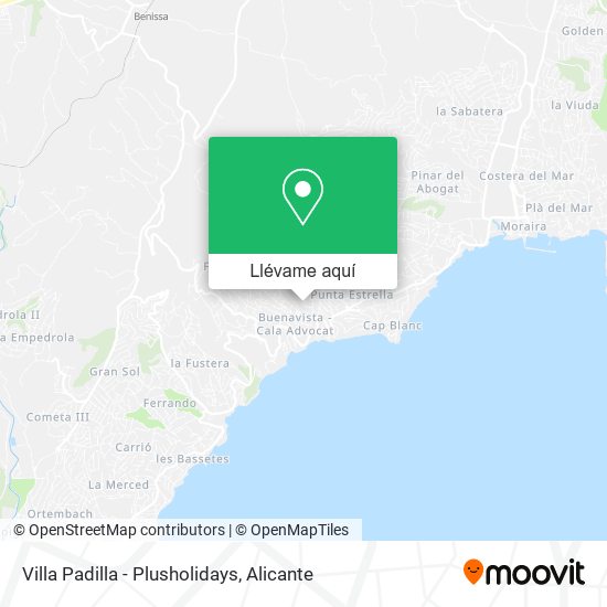 Mapa Villa Padilla - Plusholidays