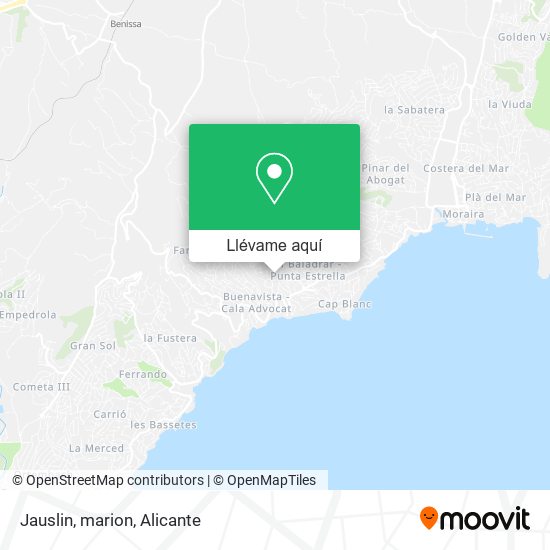 Mapa Jauslin, marion