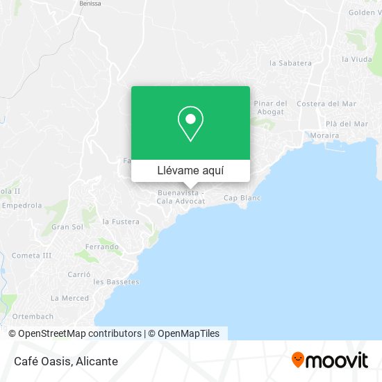 Mapa Café Oasis