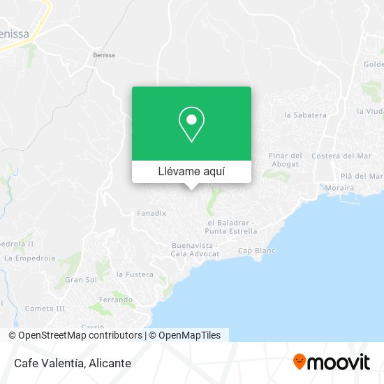 Mapa Cafe Valentía