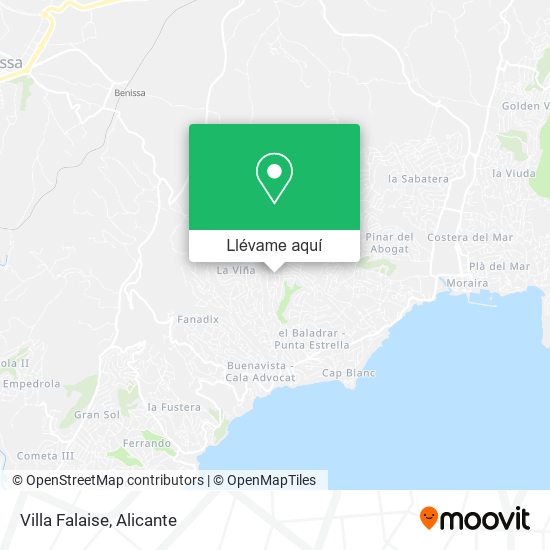 Mapa Villa Falaise