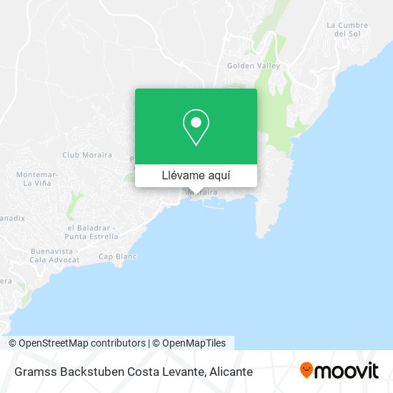 Mapa Gramss Backstuben Costa Levante
