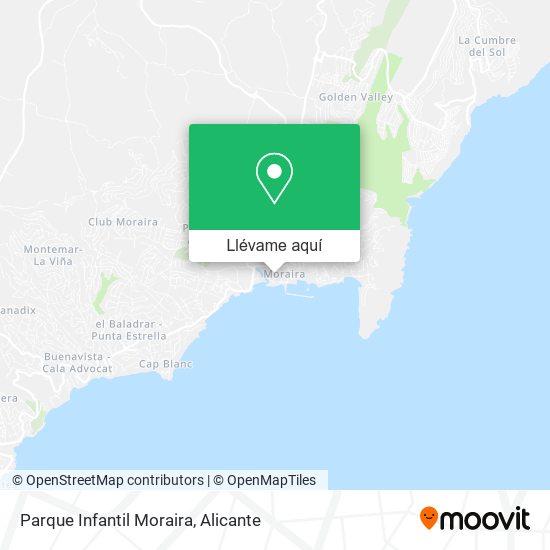 Mapa Parque Infantil Moraira