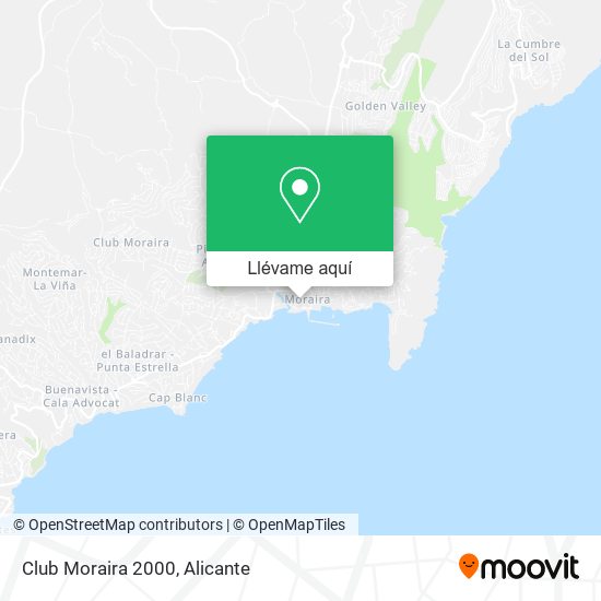 Mapa Club Moraira 2000