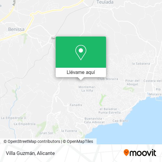 Mapa Villa Guzmán