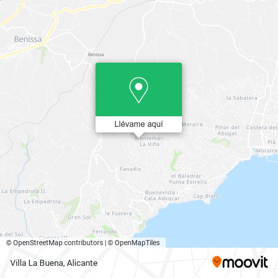 Mapa Villa La Buena