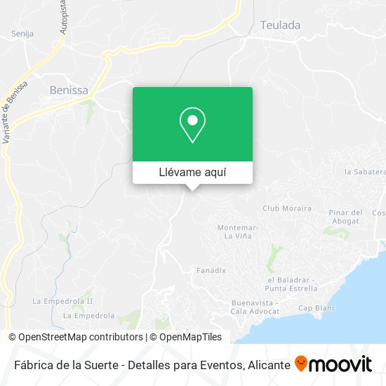 Mapa Fábrica de la Suerte - Detalles para Eventos