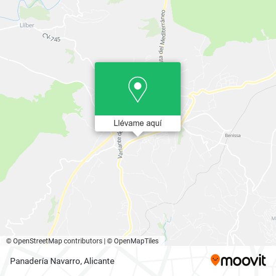 Mapa Panadería Navarro