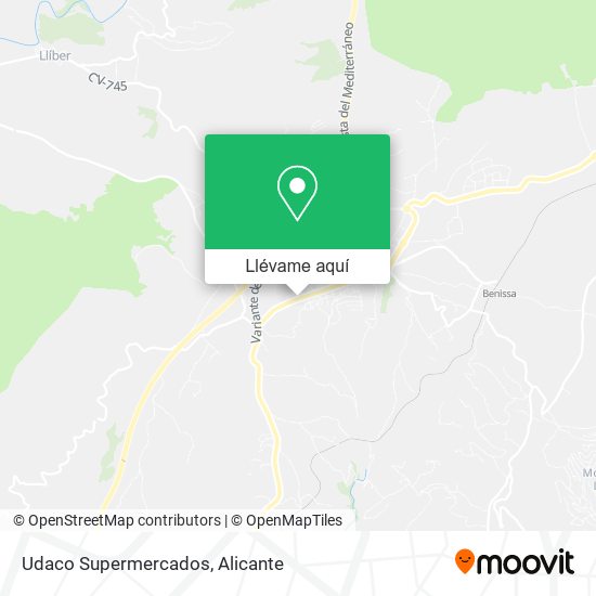Mapa Udaco Supermercados