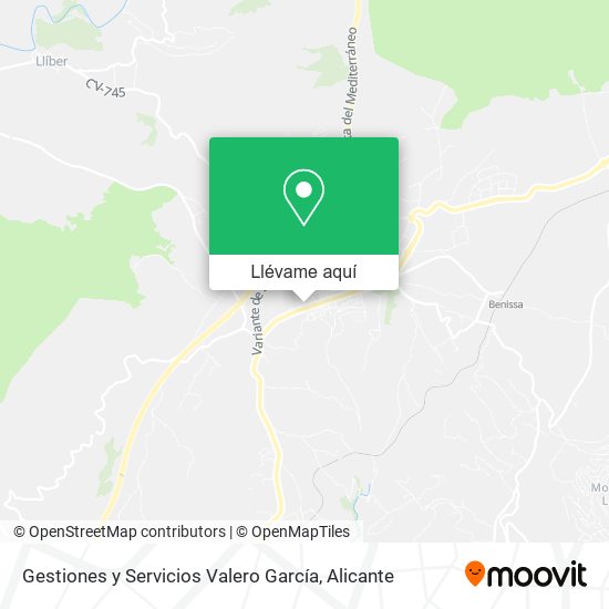 Mapa Gestiones y Servicios Valero García