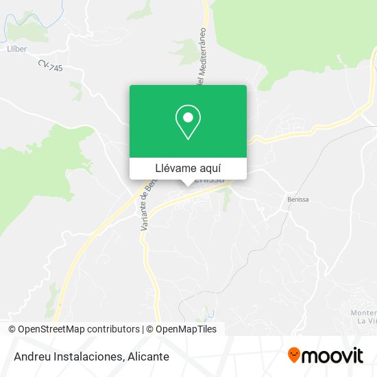 Mapa Andreu Instalaciones