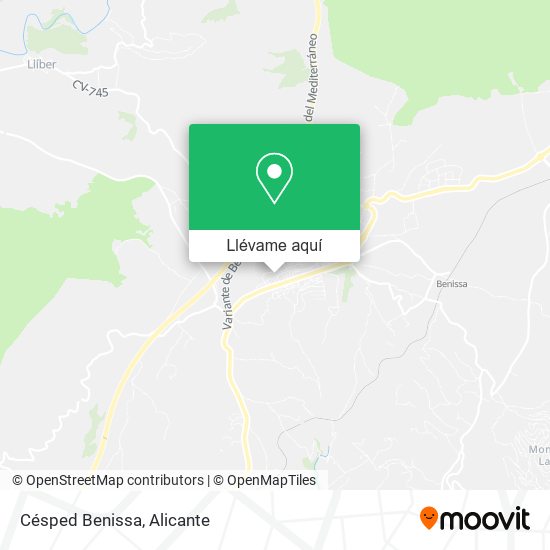 Mapa Césped Benissa