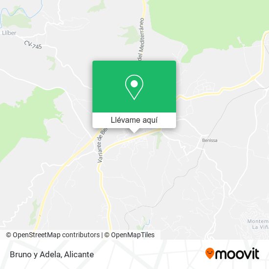 Mapa Bruno y Adela