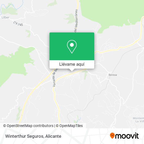 Mapa Winterthur Seguros