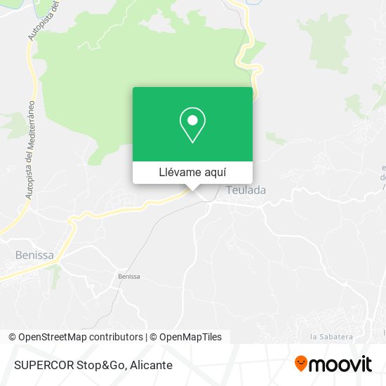 Mapa SUPERCOR Stop&Go
