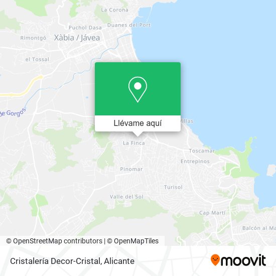 Mapa Cristalería Decor-Cristal