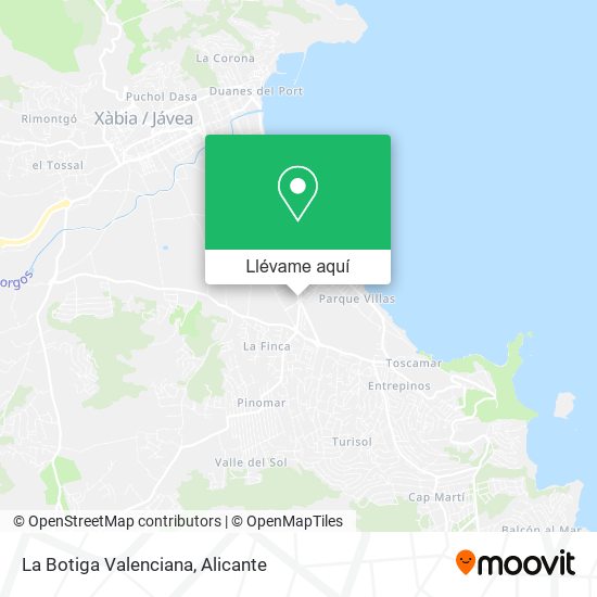 Mapa La Botiga Valenciana
