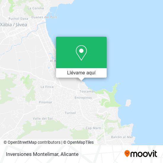 Mapa Inversiones Montelimar