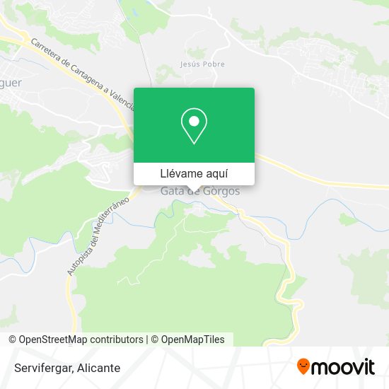 Mapa Servifergar
