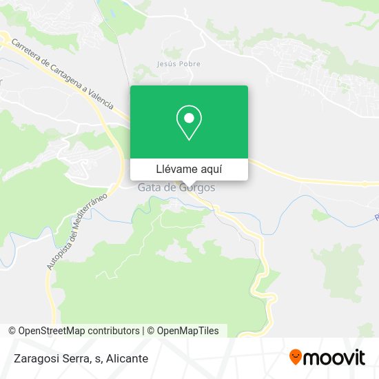 Mapa Zaragosi Serra, s