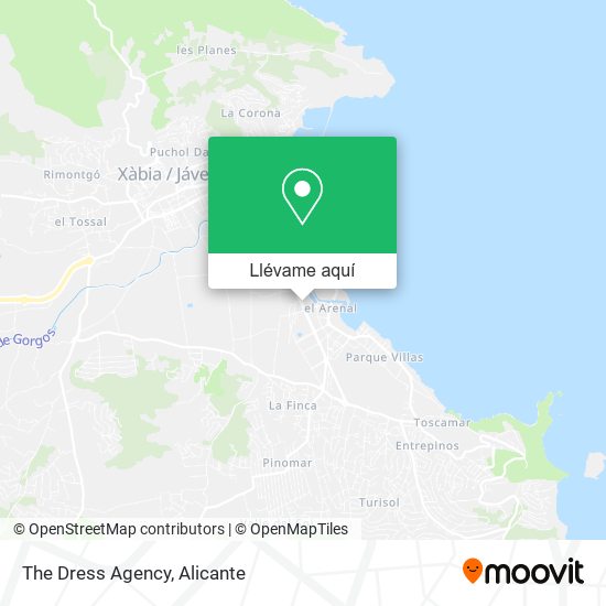 Mapa The Dress Agency