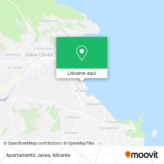 Mapa Apartamento Javea