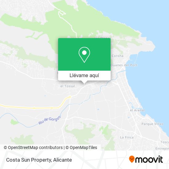 Mapa Costa Sun Property
