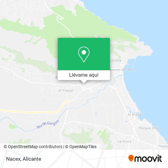 Mapa Nacex