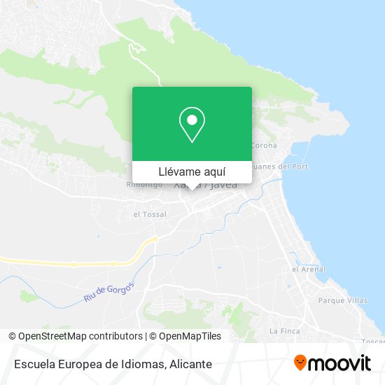 Mapa Escuela Europea de Idiomas