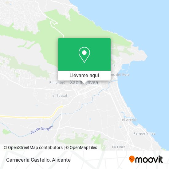 Mapa Carnicería Castello
