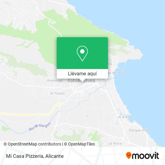 Mapa Mi Casa Pizzería
