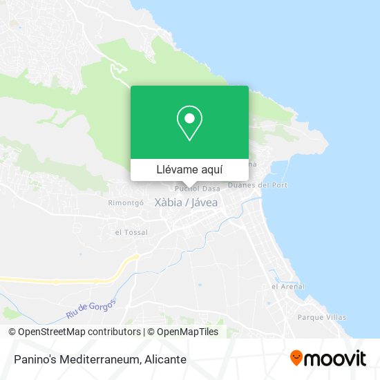 Mapa Panino's Mediterraneum