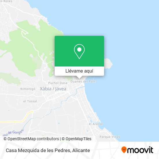 Mapa Casa Mezquida de les Pedres