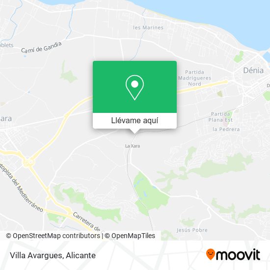 Mapa Villa Avargues