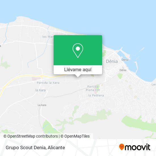 Mapa Grupo Scout Denia