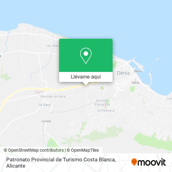 Mapa Patronato Provincial de Turismo Costa Blanca