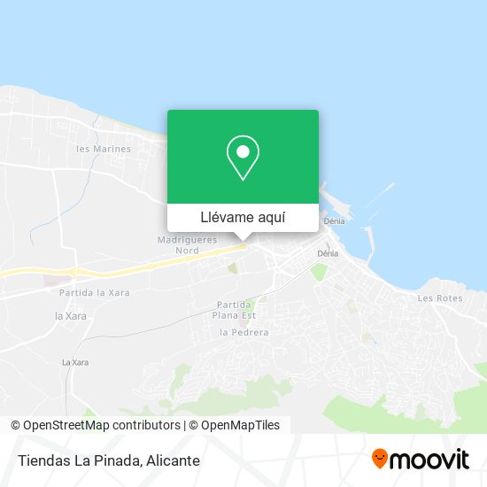 Mapa Tiendas La Pinada