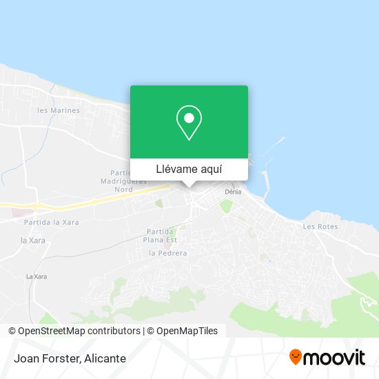 Mapa Joan Forster