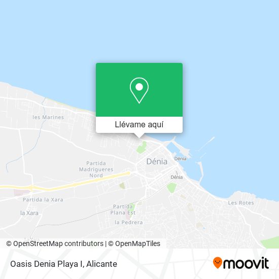 Mapa Oasis Denia Playa I