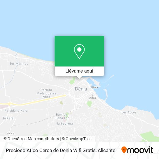 Mapa Precioso Atico Cerca de Denia Wifi Gratis