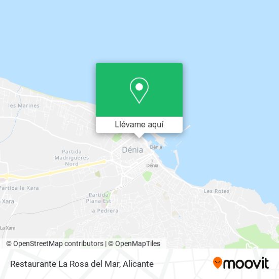 Mapa Restaurante La Rosa del Mar
