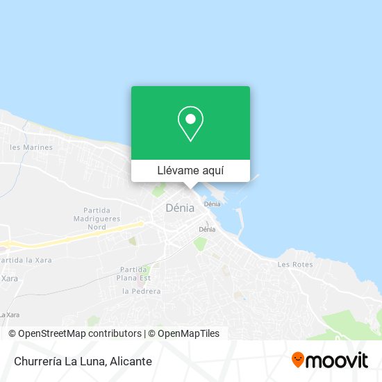 Mapa Churrería La Luna